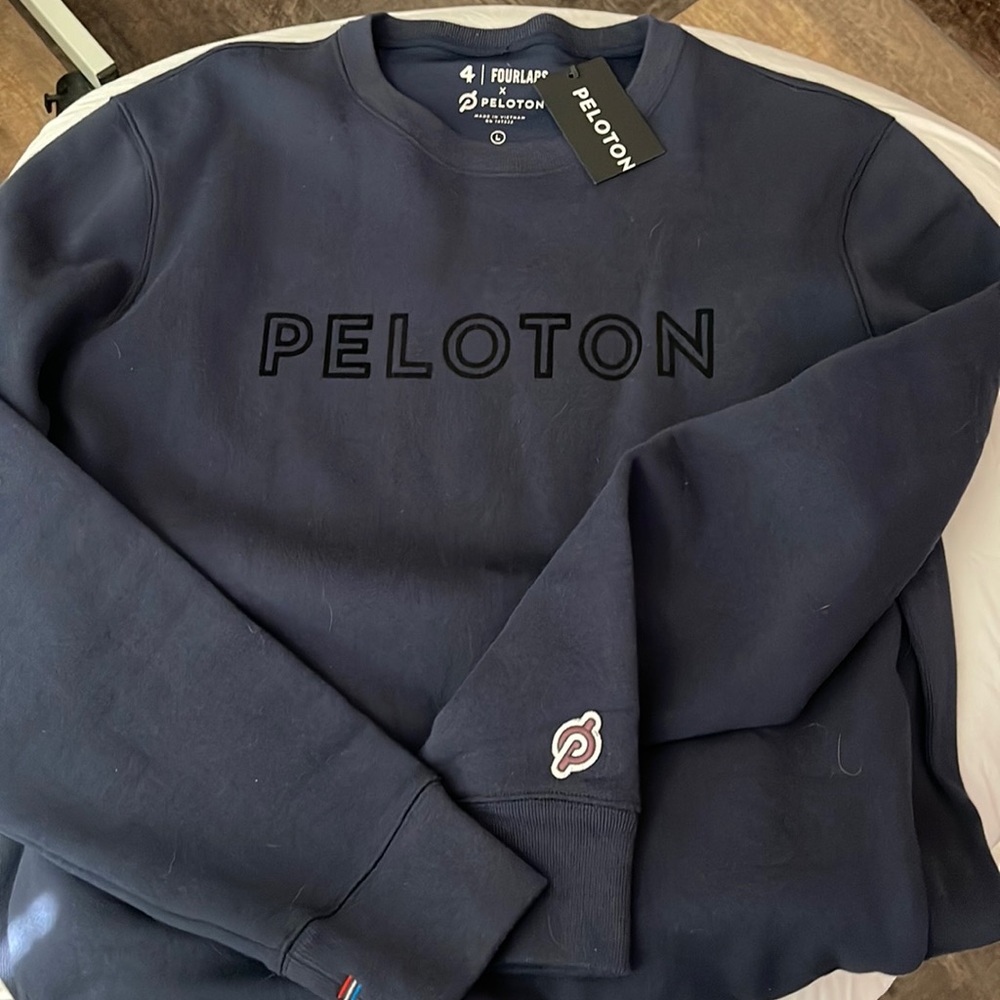 Men's Peloton Navy Blue Sweatshirt - Size Large